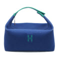 Hermes Brid-a-brac GM Navy Green Silver Bag