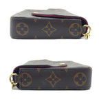 Louis Vuitton Pochette Felicie Shoulder Bag Brown Gold Monogram — view 4