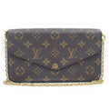Louis Vuitton Pochette Felicie Shoulder Bag Brown Gold Monogram