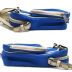 Gucci Shoulder Bag Blue Beige Silver Nylon — view 4