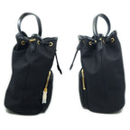 Prada Bucket Backpack Black Gold — view 3