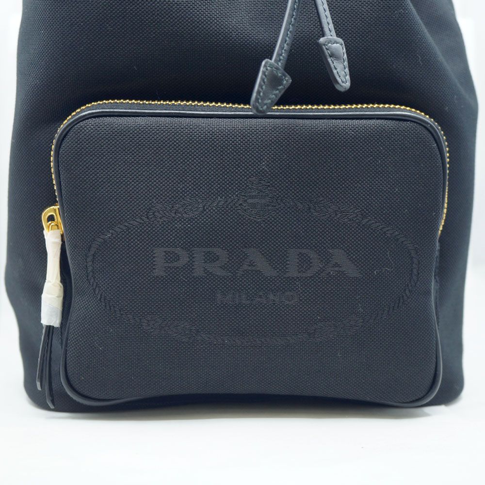 Prada Bucket Backpack Black Gold — view 5
