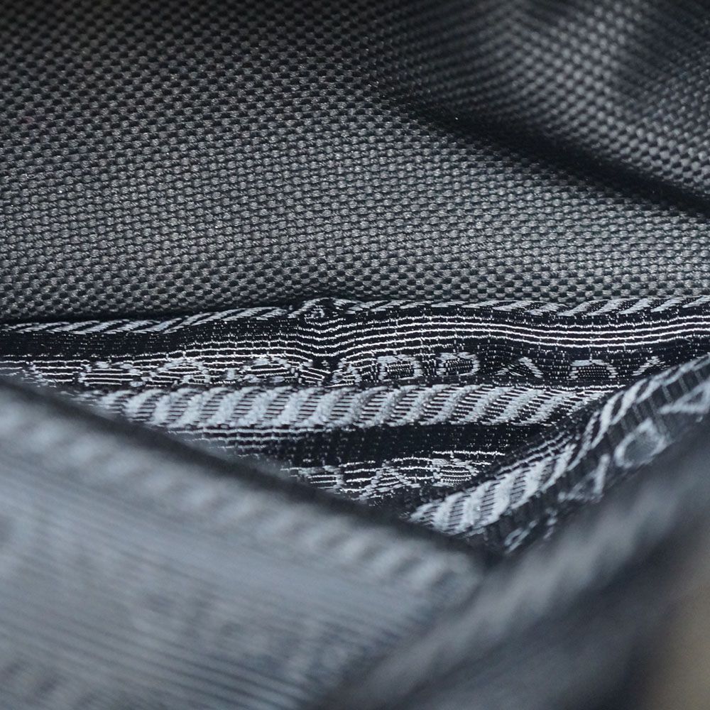 Prada Bucket Backpack Black Gold — view 6