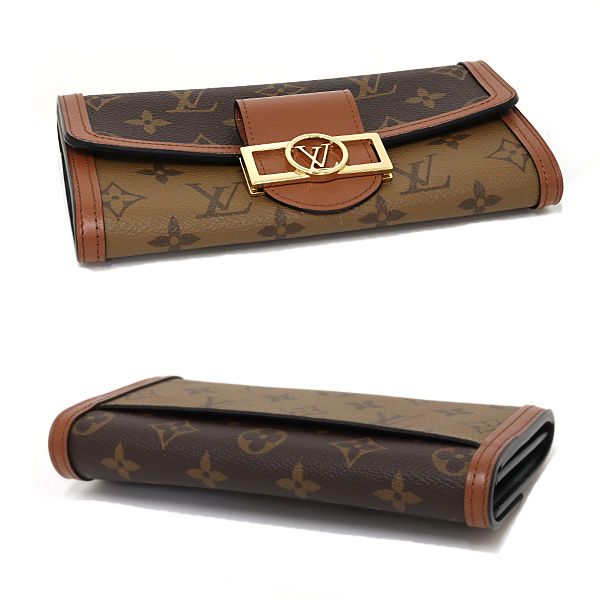 Louis Vuitton Portefeuille Sarah Dauphine Monogram Reverse Brown Wallet — view 4