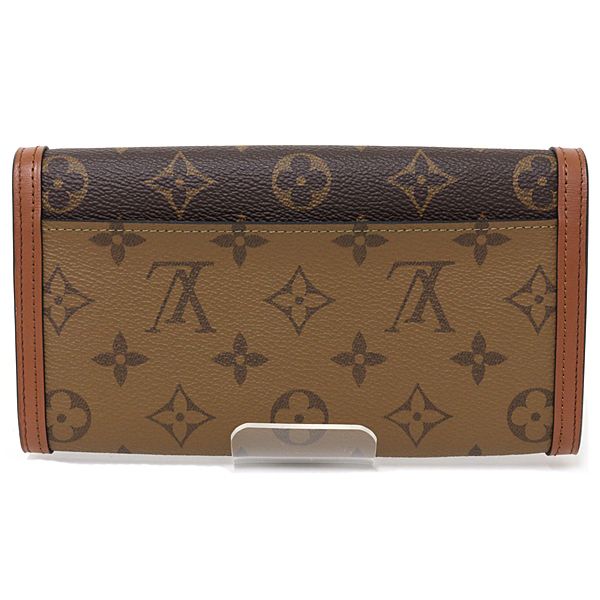 Louis Vuitton Portefeuille Sarah Dauphine Monogram Reverse Brown Wallet — view 3