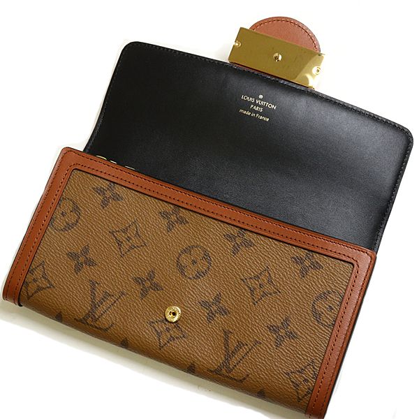 Louis Vuitton Portefeuille Sarah Dauphine Monogram Reverse Brown Wallet — view 5