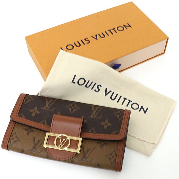 Louis Vuitton Portefeuille Sarah Dauphine Monogram Reverse Brown Wallet — view 2