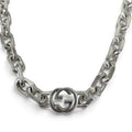 Gucci Interlocking Chain Necklace Silver