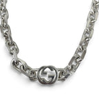 Gucci Interlocking Chain Necklace Silver