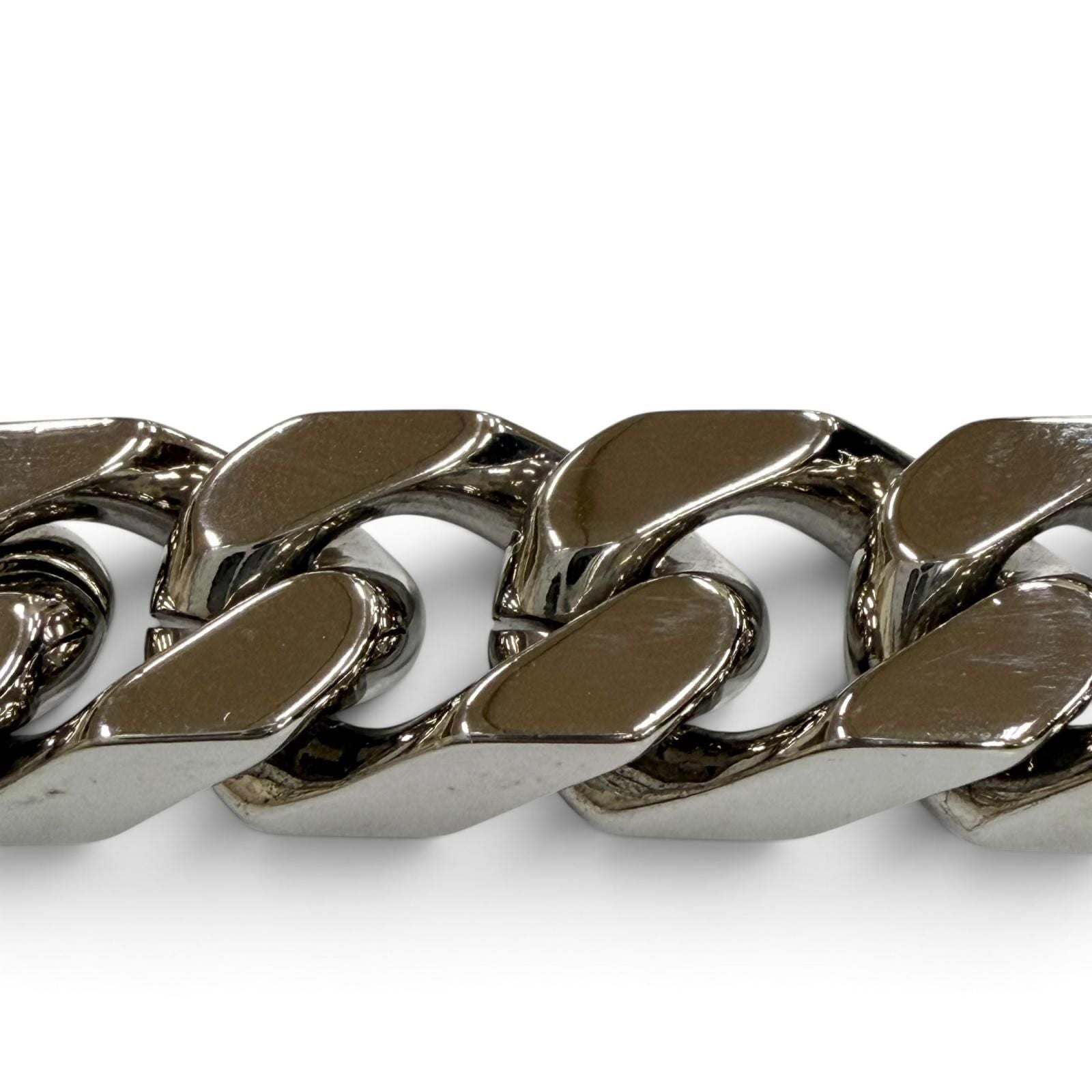 Louis Vuitton Monogram Chain Bracelet Silver M Box Included — view 4