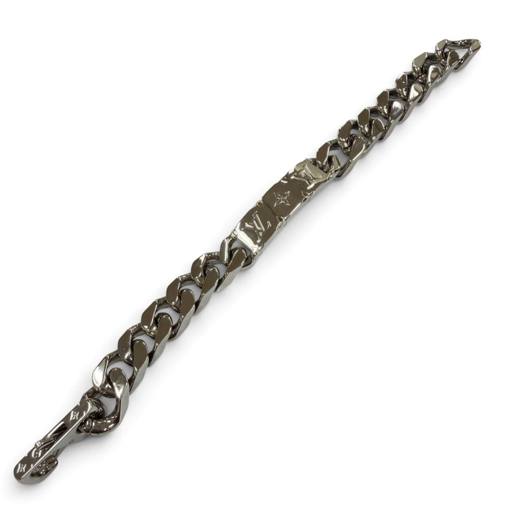Louis Vuitton Monogram Chain Bracelet Silver M Box Included — view 3