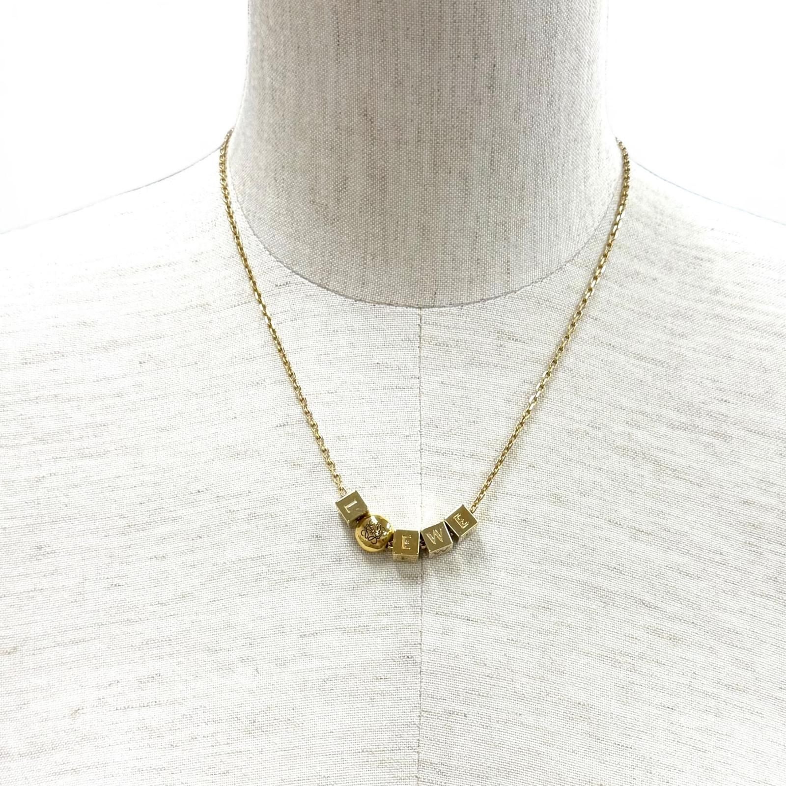 Loewe 122100 Necklace Gold — view 3