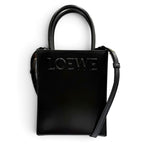 Loewe Standard Tote Leather 2-Way Shoulder Bag Black