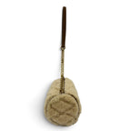 Saint Laurent Paris Sade Mini Tube Bag Shearling Chain Shoulder Handbag Beige — view 3