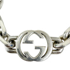 Gucci Interlocking Chain Bracelet Silver 19 — view 3