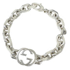 Gucci Interlocking Chain Bracelet Silver 19