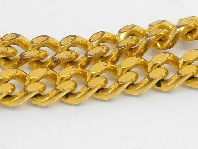 Chanel Soccer Ball Multi Stone CC Logo Bracelet Gold — view 3