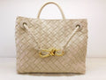 Bottega Veneta Certify of W/craft Small Andiamo Ecru 2-Way