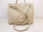 Bottega Veneta Certify of W/craft Small Andiamo Ecru 2-Way — view 2
