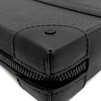 Louis Vuitton Shoulder Bag Soft Trunk Wallet Leather Taurillon Black Matte — view 4