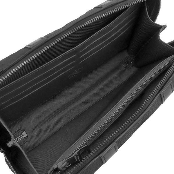 Louis Vuitton Shoulder Bag Soft Trunk Wallet Leather Taurillon Black Matte — view 7