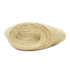 Prada Tote Bag Woven Palm Leather Straw Natural Cognac Basket Triangle Logo — view 3