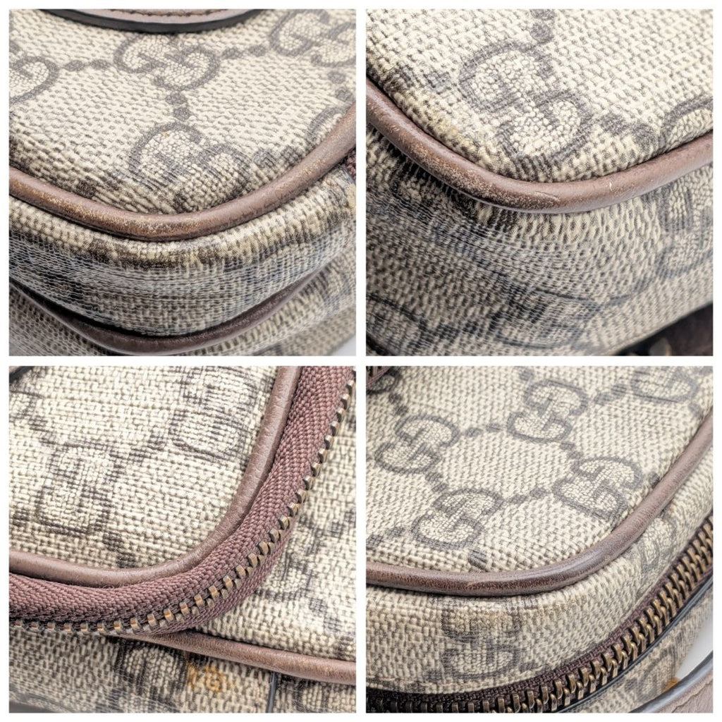 Gucci Neo Vintage GG Supreme Tiger Head Shoulder Bag Cross — view 5