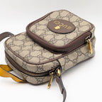 Gucci Neo Vintage GG Supreme Tiger Head Shoulder Bag Cross — view 3