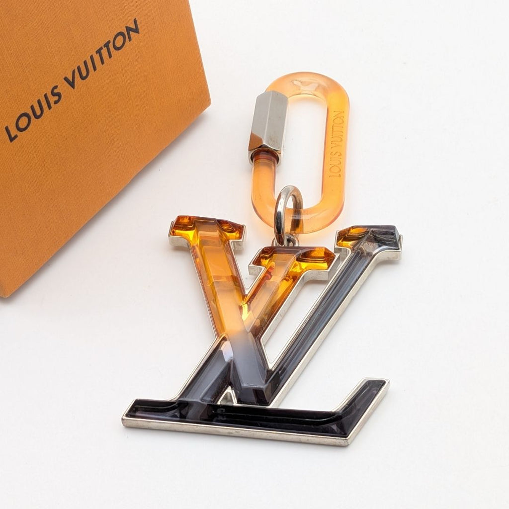 Louis Vuitton Bijou Sac LV Rythme Key Holder Charm Black Orange Silver