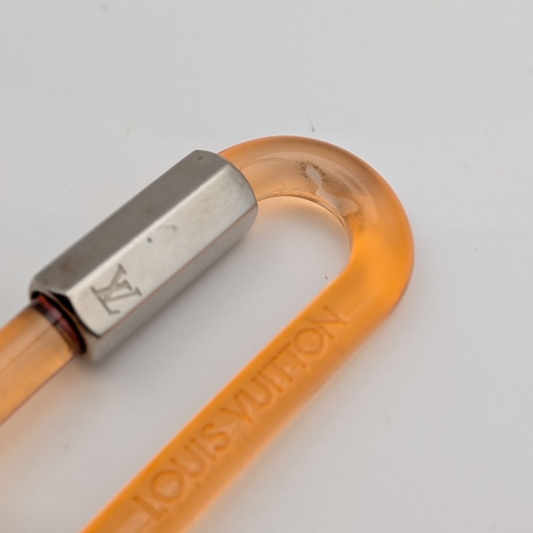 Louis Vuitton Bijou Sac LV Rythme Key Holder Charm Black Orange Silver — view 6