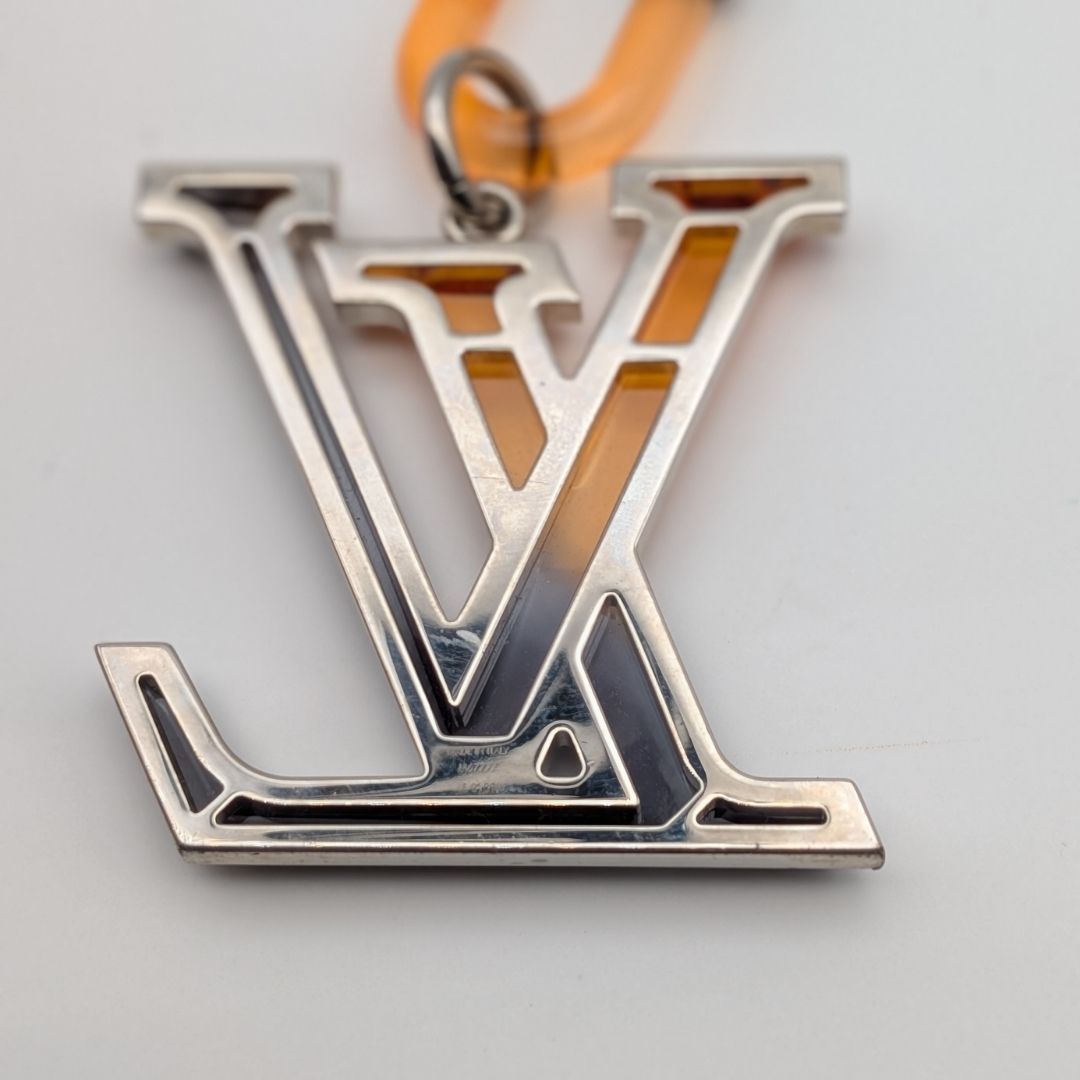 Louis Vuitton Bijou Sac LV Rythme Key Holder Charm Black Orange Silver — view 5