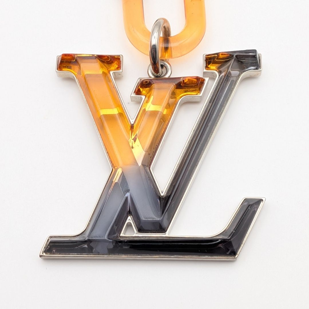 Louis Vuitton Bijou Sac LV Rythme Key Holder Charm Black Orange Silver — view 2