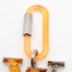 Louis Vuitton Bijou Sac LV Rythme Key Holder Charm Black Orange Silver — view 3