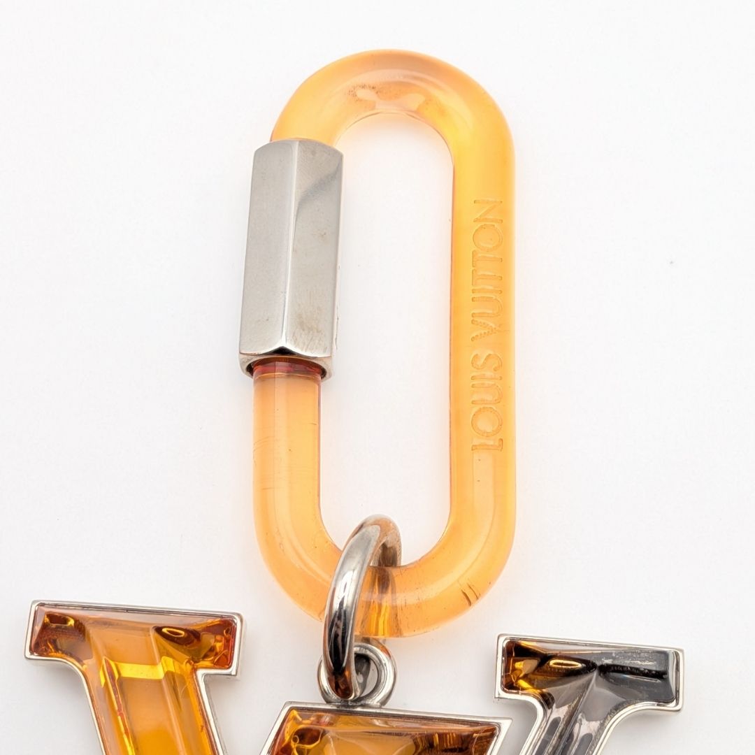 Louis Vuitton Bijou Sac LV Rythme Key Holder Charm Black Orange Silver — view 3