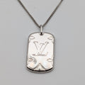 Louis Vuitton Locket Pendant Monogram Silver