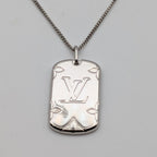 Louis Vuitton Locket Pendant Monogram Silver