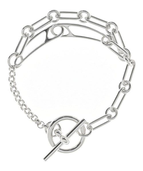 Hermes Bracelet Bangle Silver — view 2