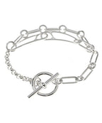 Hermes Bracelet Bangle Silver