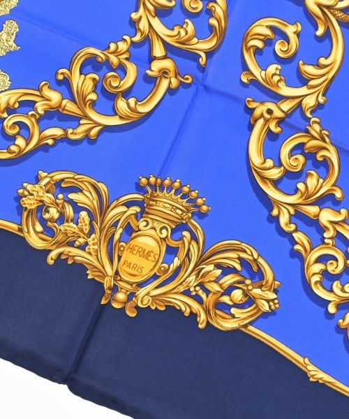 Hermes Bandana Scarf Blue — view 3