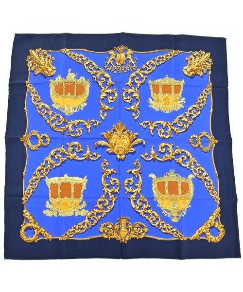 Hermes Bandana Scarf Blue