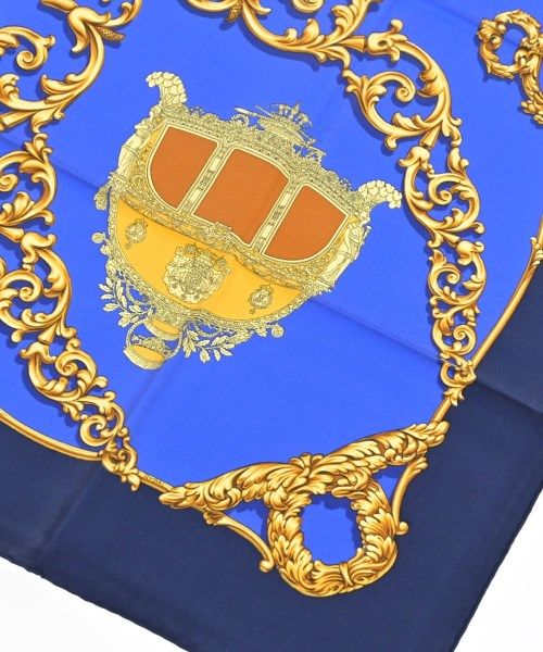 Hermes Bandana Scarf Blue — view 4