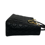 Dior Vintage Lady Cannage Lambskin Handbag Black — view 6
