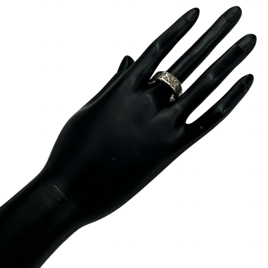 Bottega Veneta Box Intrecciato 925 Sterling Silver Ring No 9 Accessory — view 2