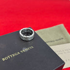 Bottega Veneta Box Intrecciato 925 Sterling Silver Ring No 9 Accessory