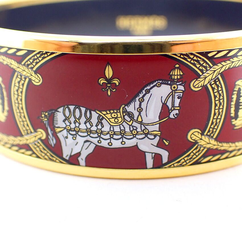 Hermes Enamel GM Hose Bangle Bracelet — view 3