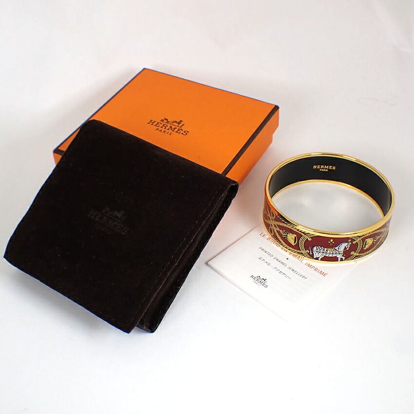 Hermes Enamel GM Hose Bangle Bracelet — view 6
