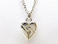 Gucci Knot Heart Necklace 925 Sterling Silver