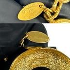 Chanel Vintage CC Logo Motif Chain Pendant Gold — view 3