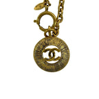 Chanel Vintage CC Logo Motif Chain Pendant Gold — view 4