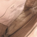 Prada Logo Leather Pink Shoulder Bag — view 6